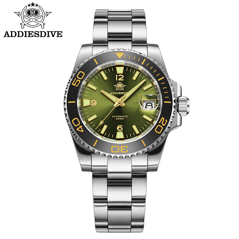 Men'S Accessories Watches - ADDIESDIVE ใหม่ดําน้ําของขวัญนาฬิกาผู้ชาย 8215 อัตโนมัติ Sapphire AR