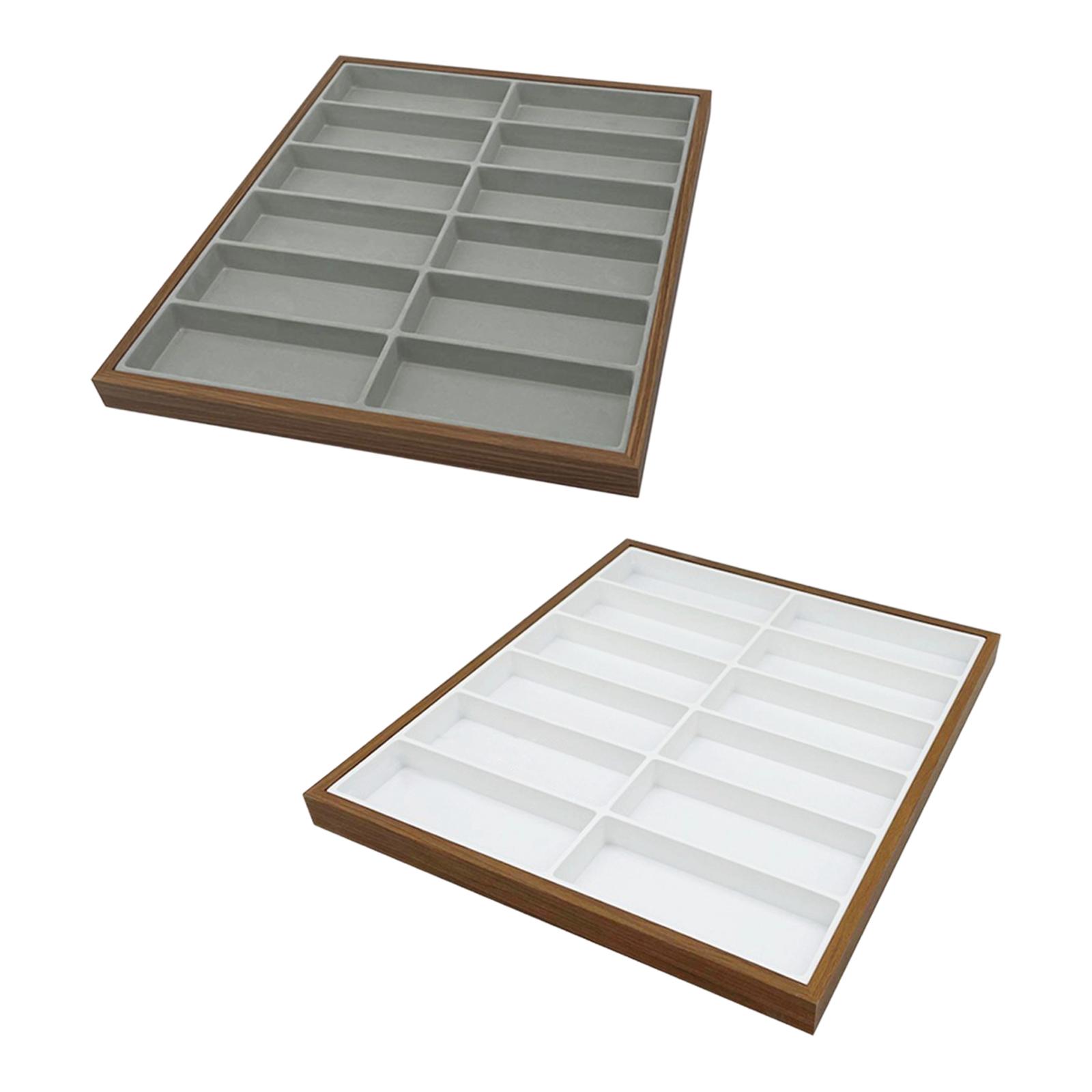 Men'S Accessories Organizer Tray - ที่จัดเก็บแว่นกันแดด 12 ช่อง ถาดจัดเก็บแว่นกันแดดสำหรับผู้หญิงและผู้ชาย กล่องจัดแสดงแว่นตา 12