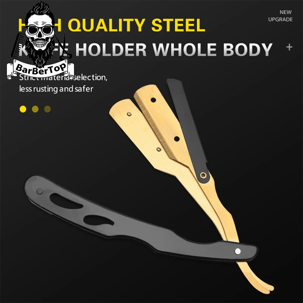 Men'S Accessories Rack - มีดโกนหนวดแบบพับได้สำหรับผู้ชายที่โกนหนวดแบบขอบตรงชั้นมีดโกนสแตนเลสอุปกรณ์เสริมร้านตัดผมมืออาชีพ