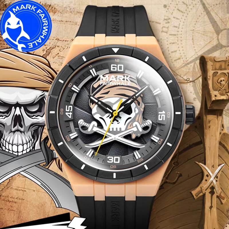 Men'S Accessories Watches - MARK FAIRWHALE นาฬิกาสําหรับชาย 5040 เรซิ่นแนวโน้มหมุน Pirate