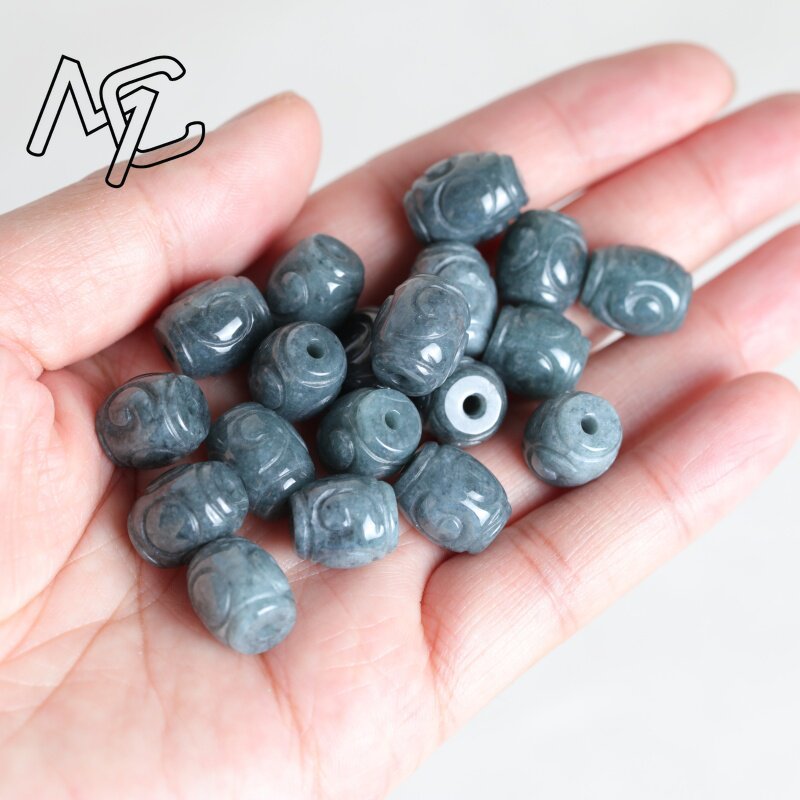 ลูกปัดหยกน้ำสีฟ้าธรรมชาติ 5 ชิ - Men Accessories Gift บทวิจารณ์และราคา