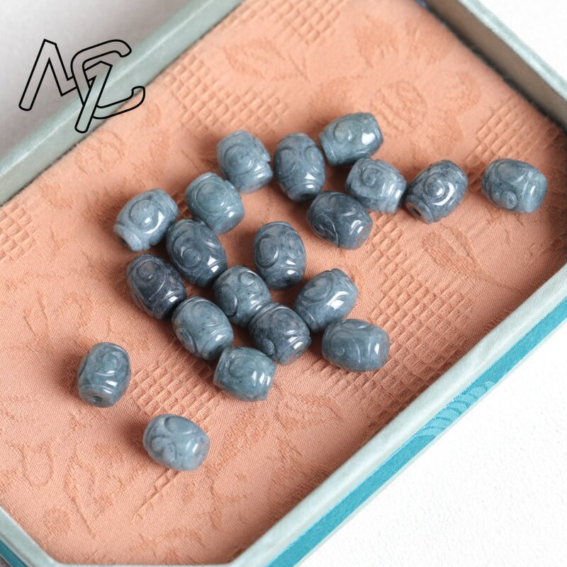 ลูกปัดหยกน้ำสีฟ้าธรรมชาติ 5 ชิ - Men Accessories Gift บทวิจารณ์และราคา