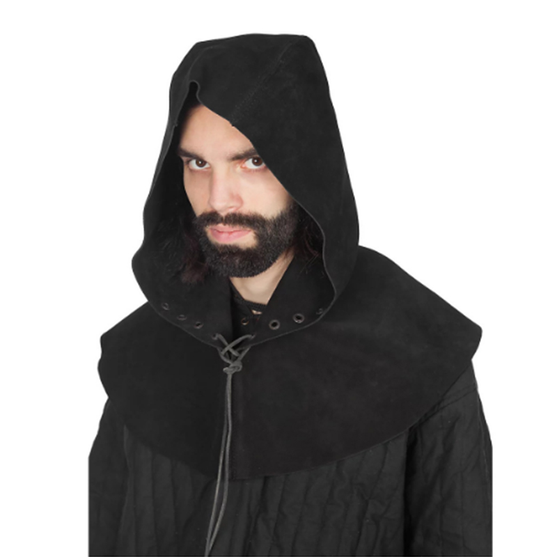 ไวกิ้งยุคกลางHooded Cloak PUหน - Men'S Viking Accessories บทวิจารณ์และราคา