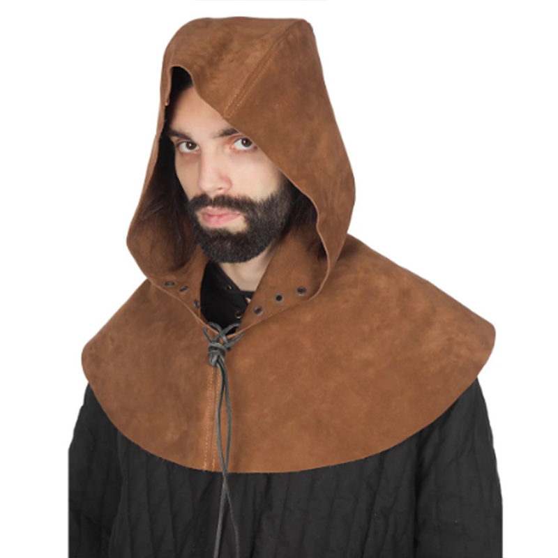 ไวกิ้งยุคกลางHooded Cloak PUหน - Men'S Viking Accessories บทวิจารณ์และราคา
