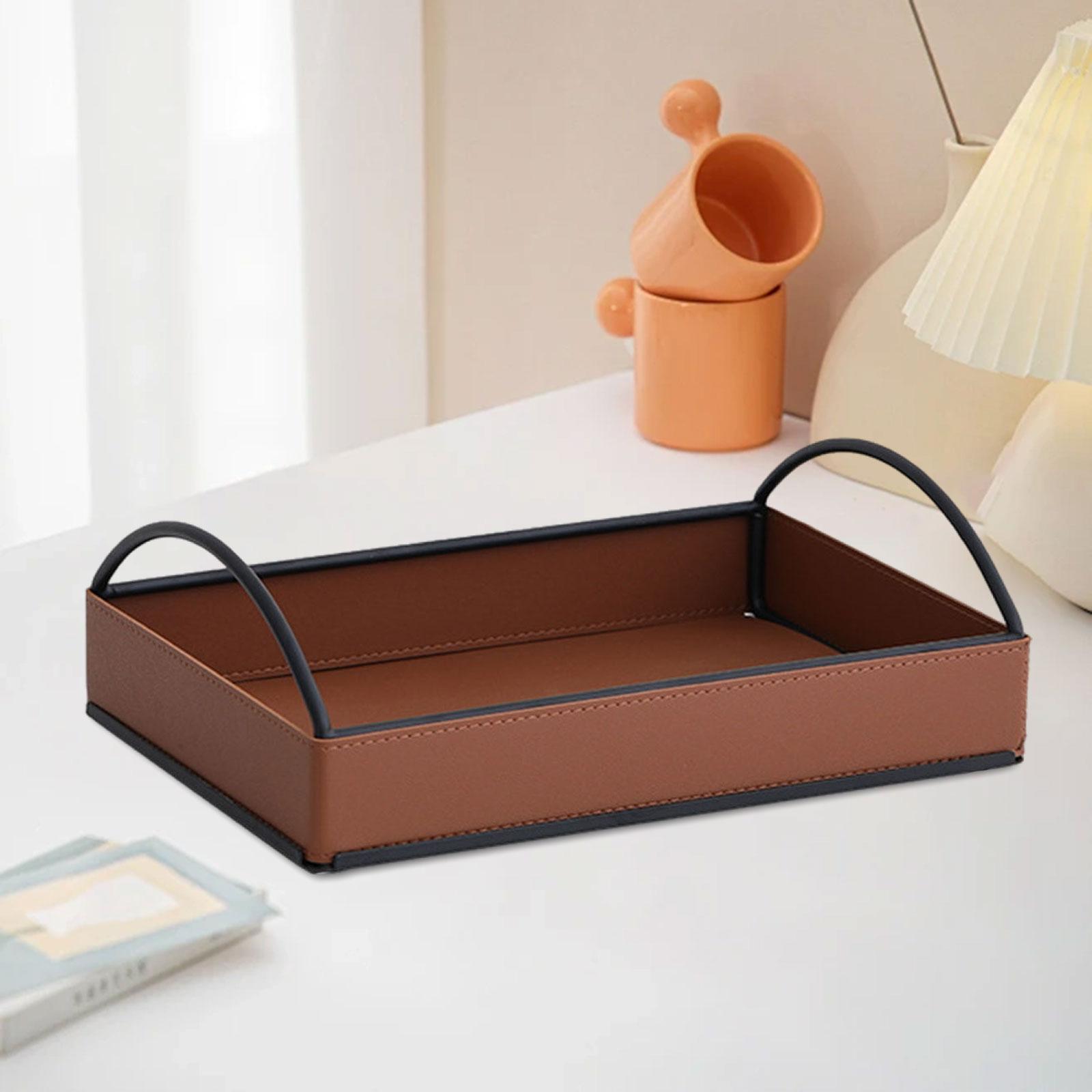 ถาดใส่ของอเนกประสงค์หนัง PU ทั - Men'S Accessories Organizer Tray บทวิจารณ์และราคา