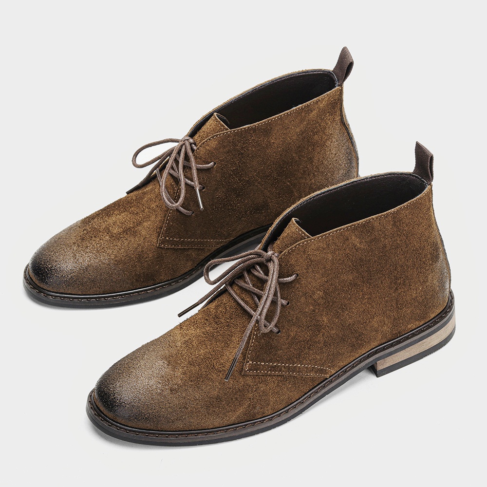 รองเท้าบูทหนังสไตล์เรโทร แบรนด - Men'S Accessories Leather บทวิจารณ์และราคา