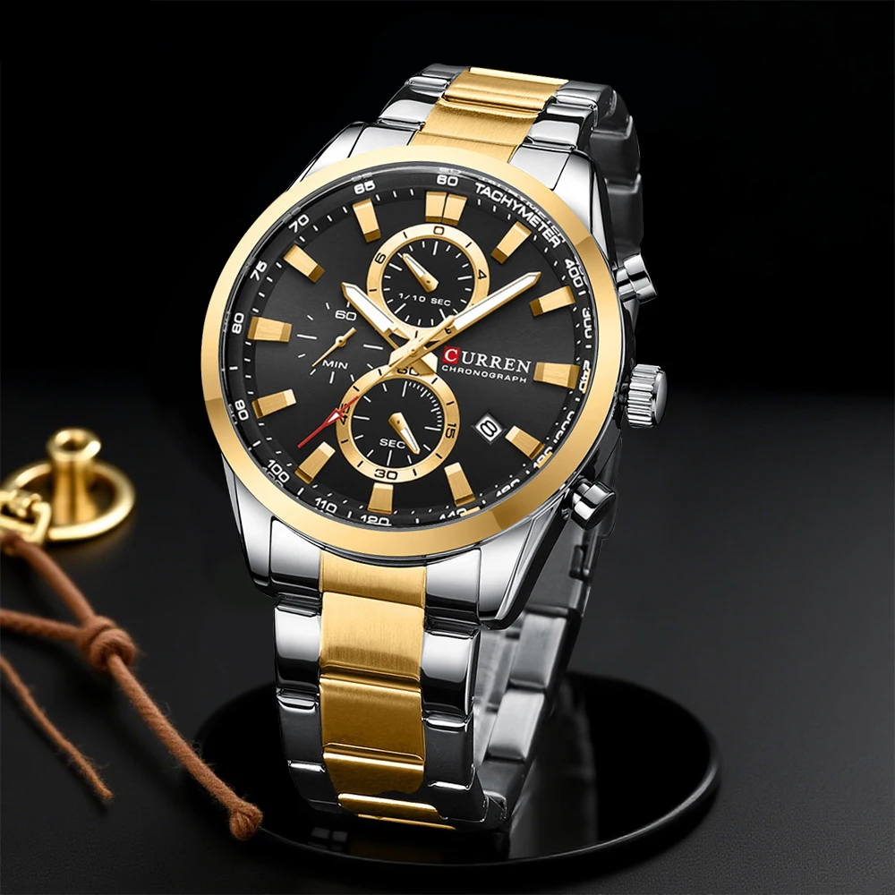 CURREN ลำลองควอตซ์โครโนสปอร์ตน - Men'S Accessories Watches บทวิจารณ์และราคา