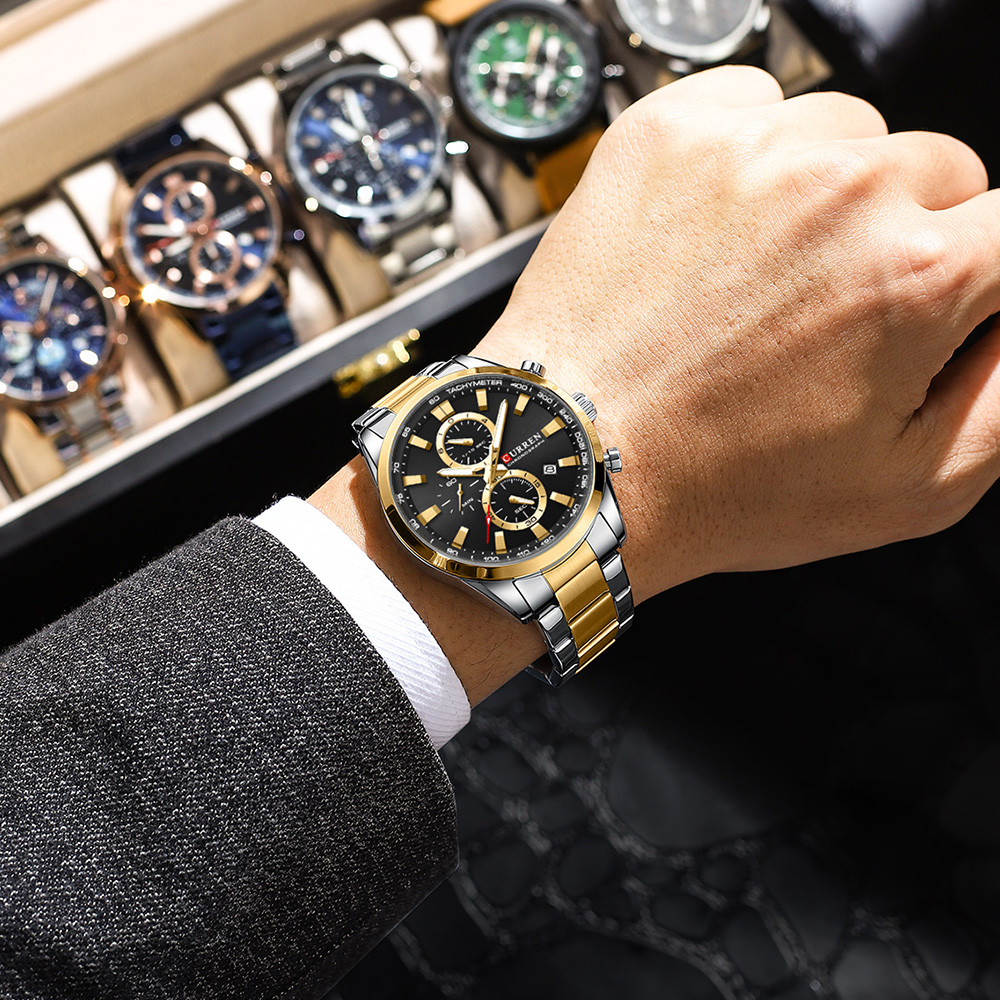 CURREN ลำลองควอตซ์โครโนสปอร์ตน - Men'S Accessories Watches บทวิจารณ์และราคา
