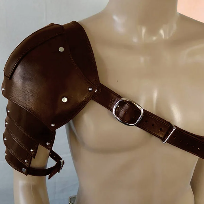 ยุคกลางหนังเกราะไหล่ Pauldrons - Men'S Viking Accessories บทวิจารณ์และราคา
