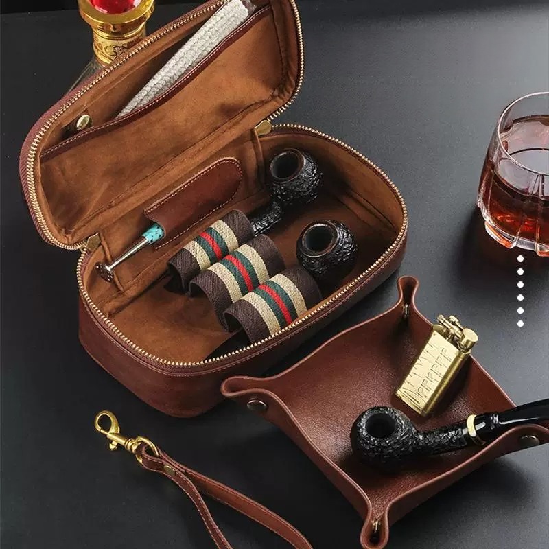 กระเป๋าใส่ไปป์หนังแท้ พกพาสะดว - Men'S Accessories Organizer Tray บทวิจารณ์และราคา