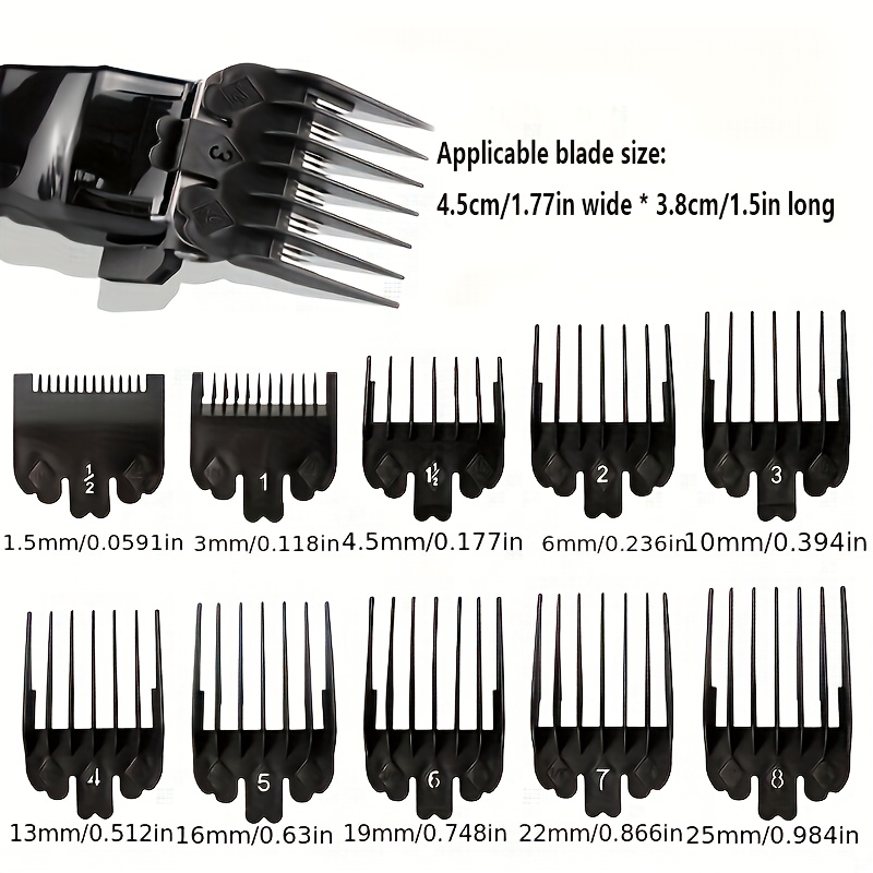 10 ชิ้นพลาสติกสีดําผม Clipper  - Men Accessories Guide บทวิจารณ์และราคา