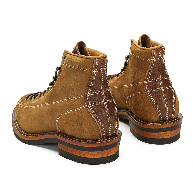 รองเท้าบูทหนังแท้สไตล์วินเทจสำ - Men'S Accessories Leather บทวิจารณ์และราคา